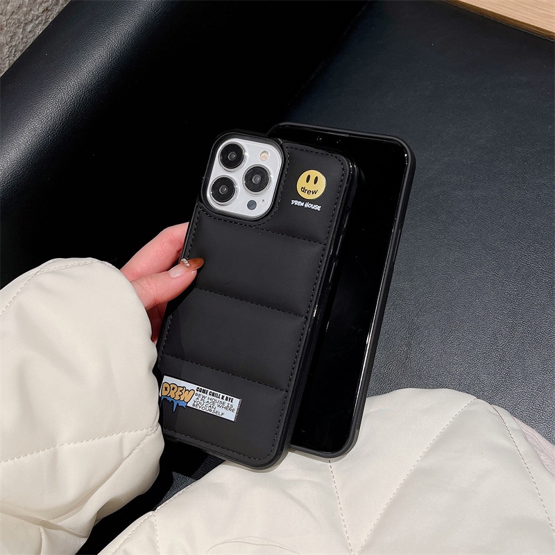 IPhone 17 16 15 14 13 12 Pro Max 12 Pro 12 11 Pro Max 11 Mặt Cười Xuống Áo Khoác Họa Tiết TPU + Vải Chất Liệu Ốp Lưng Điện Thoại