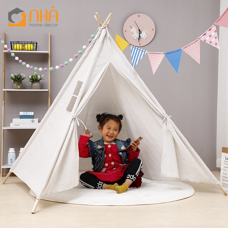 Lều Vải Canvas Cho Bé Teppy Sáng Tạo Không Gian Riêng PA9825