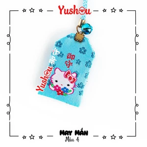 Túi Phước Yushou May Mắn Hello Kitty - Kiểu Omamori Nhật, Có sẵn, Quà tặng ý nghĩa.