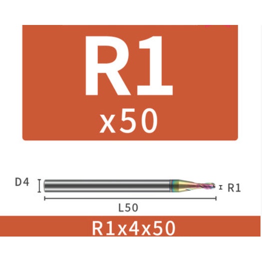 Dao phay cầu Nhôm - Nhựa phủ DLC R0.5-R1-R1.5-R2-R3-R4-R5 Stabila ...