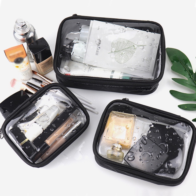 3 Kích Thước Túi Trang Điểm Thời Trang Trong Suốt Du Lịch Di Động Mini Wash Túi Bảo Quản Nữ Dây Kéo Tổ Chức Túi Đựng Mỹ Phẩm