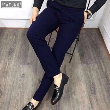 Quần Tây Nam màu đen kiểu dáng Hàn Quốc Quần Âu Nam Quần Tây Âu Nam