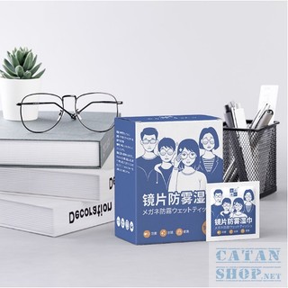 Hộp 100 Miếng Khăn Giấy Lau Kính Nano Dùng 1 Lần, Giúp Lau Sạch Bụi, Bám Bẩn, Chống Nhờn Trên Bề Mặt Kính GD668-LauNano