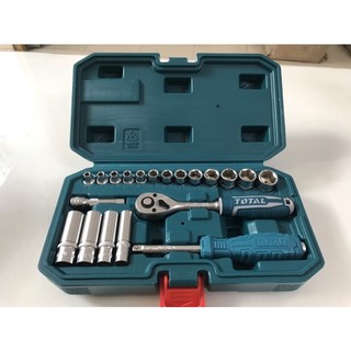 ĐỒ NGHỀ TOTAL Bộ 20 đầu tuýp 1/4 inch THT141201