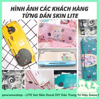 [Sẵn VN - Hỏa Tốc] LITE Set Skin Decal DIY Dán Trang Trí Dành Cho Máy Game Nintendo Switch Lite Game Anime Manga