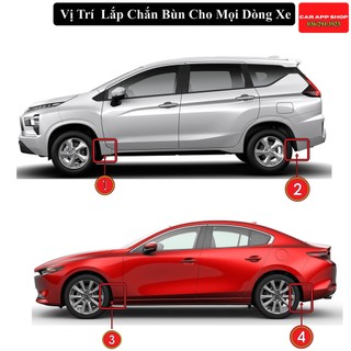 Chắn Bùn Mazda3  Đời 2014 - 2018 Hatchback Chất liệu Nhựa Dẻo Tặng kèm Ốc Vít ,Bộ 4 Chiếc Hàng Loại 1