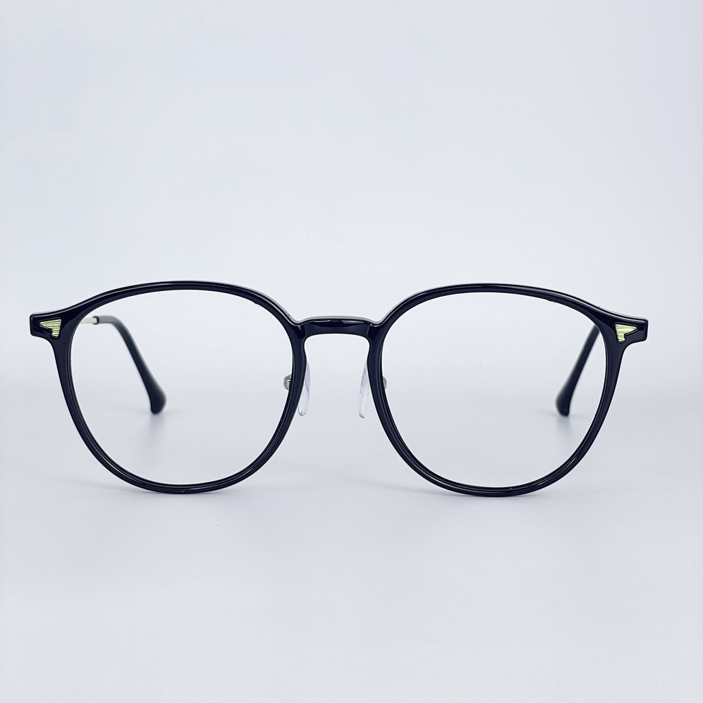 Gọng kính cận mắt tròn unisex LemonEyewear càng kim loại thời trang LE72598