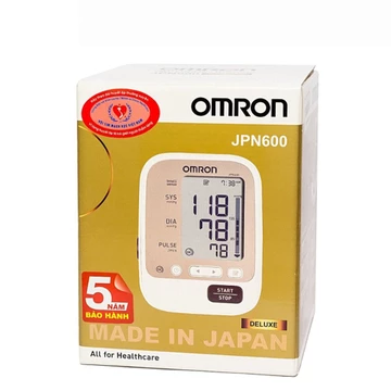 Máy đo huyết áp bắp tay tự động OMRON JPN600 bảo hành 5 năm chính hãng UNIGO [SẢN XUẤT TẠI NHẬT BẢN]