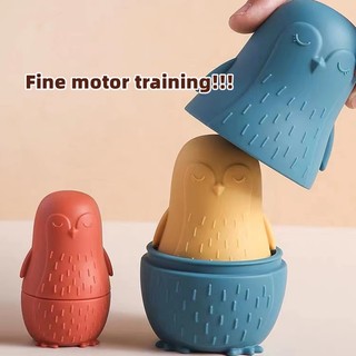 Silicone Đồ Chơi Hình Chim Cánh Cụt Bằng Silicon Cho Bé