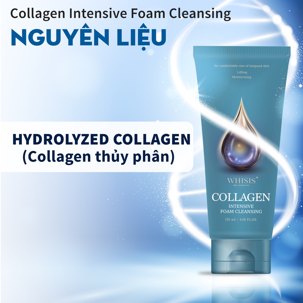 Ảnh Combo 2 Sữa Rửa Mặt Collagen Hàn Quốc WHISIS Collagen Intensive Foam Cleansing 120ml 1
