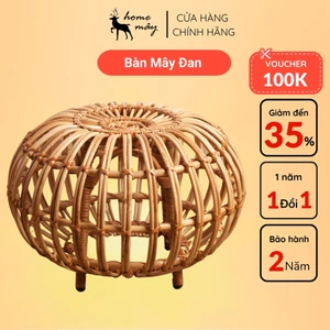 Bàn Mây Tre Bí Ngô HOME MÂY - Chuẩn Kích Thước