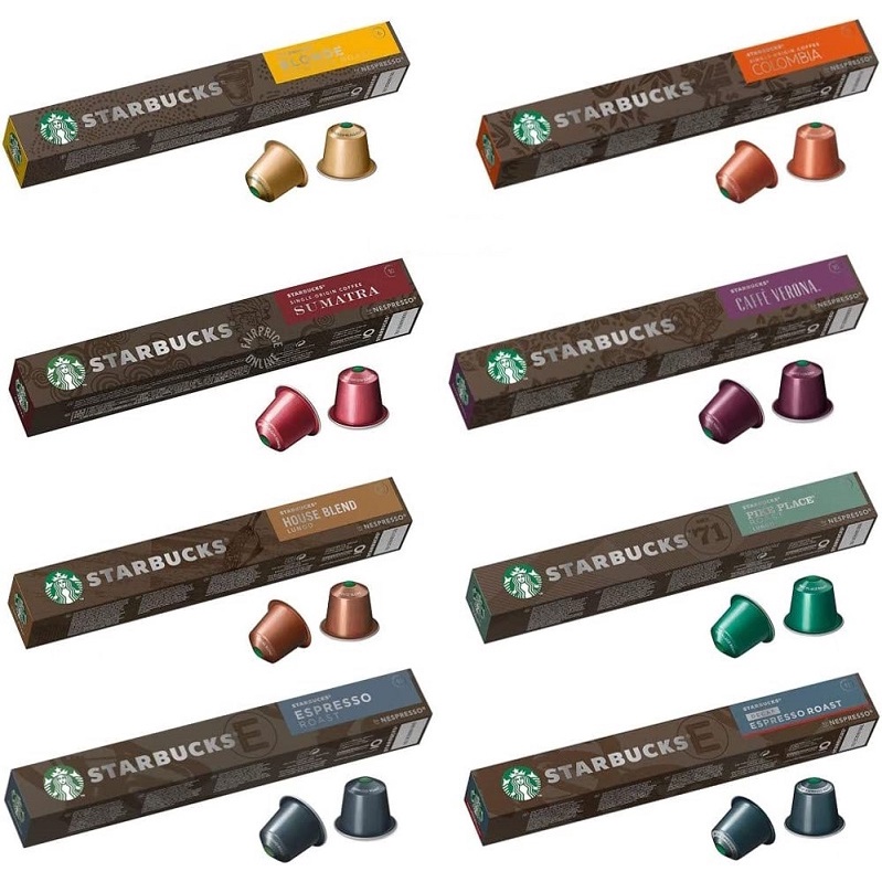Combo 8 x 10 capsules Starbucks by Nespresso DATE 06>09/2025 Shopee Việt Nam