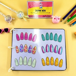 Sổ làm Nail búp bê giấy 2