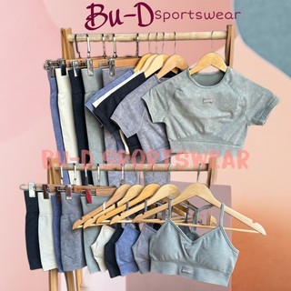 Đồ tập gym nữ Botee acid wash(gồm 3 mẫu áo,quần dài và quần ngắn)(TÁCH LẺ BÁN)