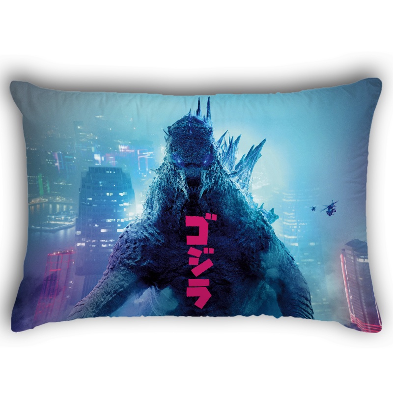 Vỏ Gối Đơn Hình Chữ Nhật In Hình Godzilla Polyeste Trang Trí Nhà Cửa (Không Kèm Lõi)