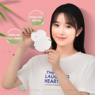 Miếng dán dưới nách áo, tấm lót thấm hút ngăn đổ mồ hôi nách [có che tên].