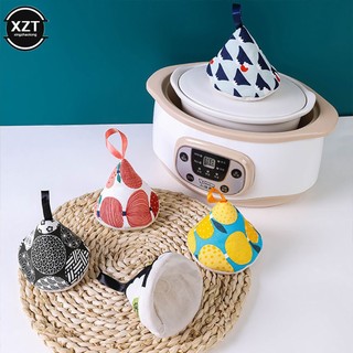 Găng tay cách nhiệt tam giác chống bỏng mũ nồi và bịt tai nồi nhà bếp tay cầm nồi hầm sắt găng tay cách nhiệt