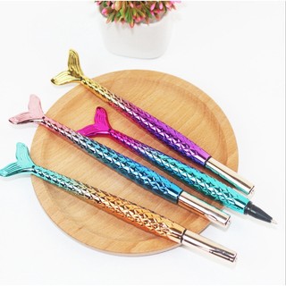 Bút gel nước mực đen hình đuôi cá cầu vồng QNshop