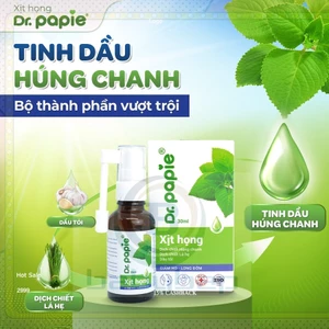 Tinh Dầu Húng Chanh Dr.papie Giảm Ho Cảm Cúm Sổ Mũi 30ml