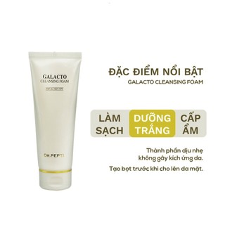Sữa Rửa Mặt Tạo Bọt Dr.Pepti Galacto - Centella Cleansing Foam 110ml - Bebeau