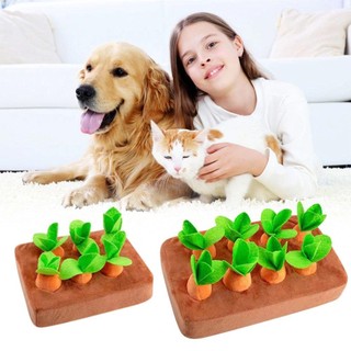 Jkdesign Sang Trọng Đồ Chơi Cà Rốt Ngộ nghĩnh Cha Mẹ-Con Tương Tác Đồ Chơi Kéo Củ Cải Vườn Thú Cưng Chó Nhai Đồ Chơi