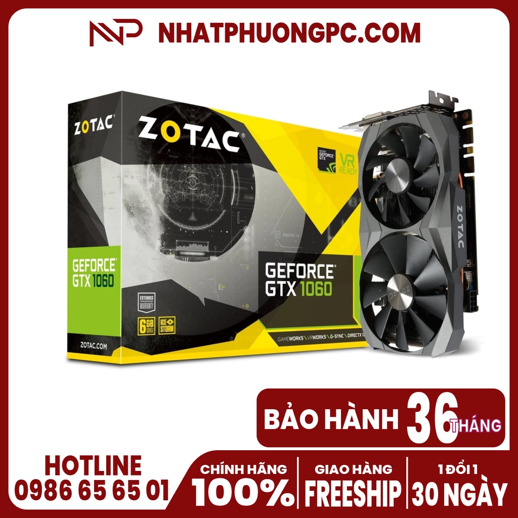 Vga Zotac Gtx 1060 Amp Extreme Edition 6g Gddr5x Shopee Việt Nam