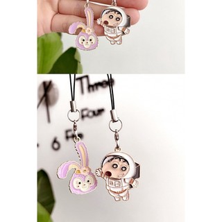 Dây Đeo Điện Thoại Di Động Mặt Hình Phi Hành Gia Hành Tinh Shin-Chan Stella Kuromi Cho Cặp Đôi