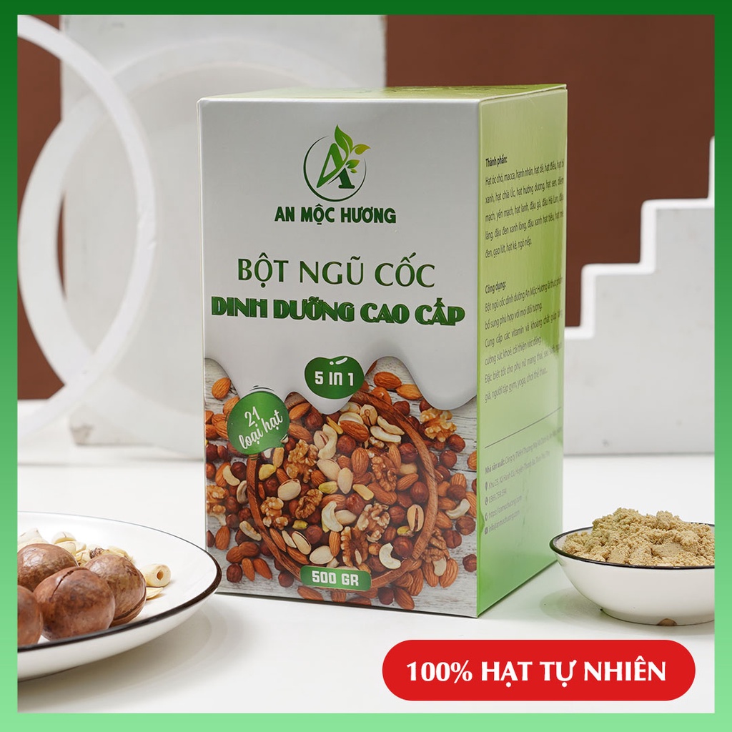 Combo 6 hộp  + Tặng thêm 1 hộp bột ngũ cốc dinh dưỡng An Mộc Hương 21 loại hạt