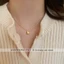 Vòng cổ titan nữ không gỉ mạ vàng 18k thiết kế mặt trái tim trẻ trung dễ thương