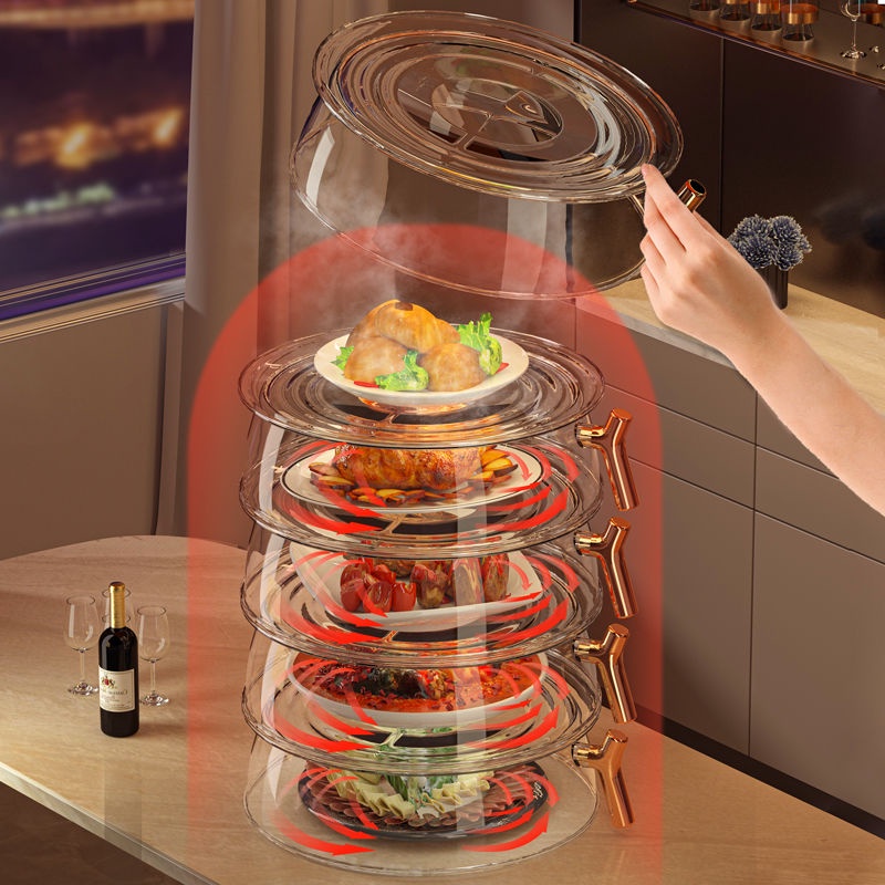Lồng Bàn Đậy Thức Ăn Giữ Nhiệt Nhiều Lớp Chống Bụi Chống Ruồi Tiện Dụng Ốp Mặt Nạ Cách Nhiệt Nắp Thực Phẩm Bàn Ăn Bụi Cover Đóng Nắp Nắp Cách Nhiệt Vỏ Bọc Bụi