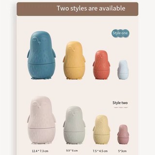 Silicone Đồ Chơi Hình Chim Cánh Cụt Bằng Silicon Cho Bé