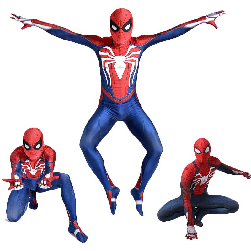 Người Nhện Trang Phục Hóa Trang 3D In 3D Người Lớn Trẻ Em Spidey Zentai Phù Hợp Với Dây Kéo Lưng Độc Đáo Và Thoải Mái Co Giãn Lycra Phù Hợp