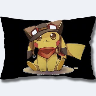 Vỏ Gối Hình Chữ Nhật Pokémon Pikachu Dễ Thương Fashiom Trẻ Em Một Mặt In Polyeste Sofa Đệm Trang Trí Nhà Cửa (Không Có Lõi)