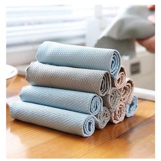 COMBO 3 Khăn Lau Bếp, Lau Cốc Bát Đĩa Đa Năng Siêu Thấm Hút, Siêu Sạch Không Bai Xù, Không Rụng Lông 88355