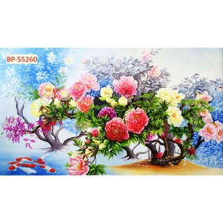 Tranh hoa mẫu đơn đẹp và ý nghĩa nhiều màu sắc, phù hợp nhiều không gian trang trí