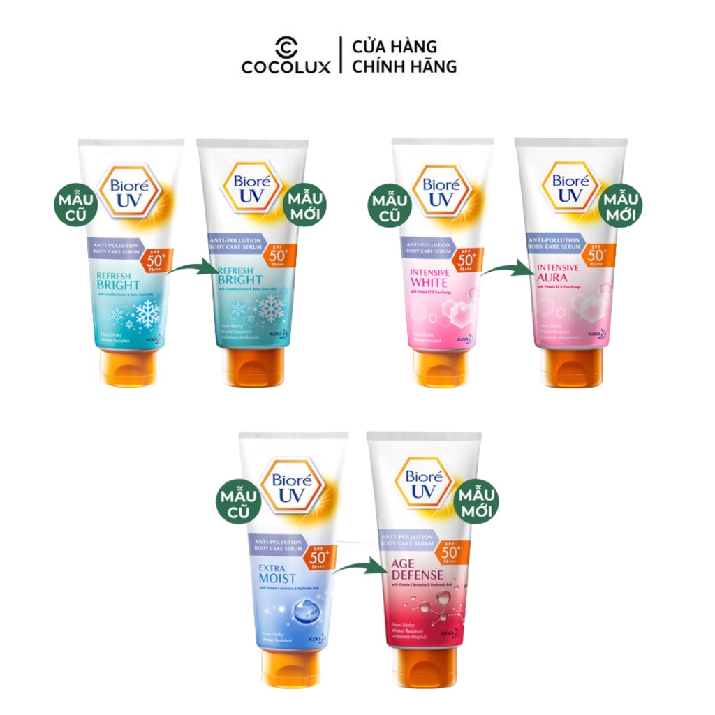 Serum Chống Nắng Dưỡng Thể Bioré SPF 50+/PA+++ 50ml [COCOLUX]