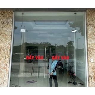 chữ đẩy vào dán cửa