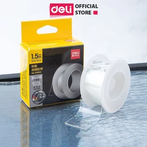 Băng Keo 2 Mặt Trong Suốt Siêu Dính Deli Băng Dính 3M Băng Keo Nano Chống Nước Nhiều Kích Cỡ Dính Mọi Bề Mặt
