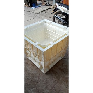 Khuôn chậu vuông rộng 70 cm chân liền nhựa abs dày dặn