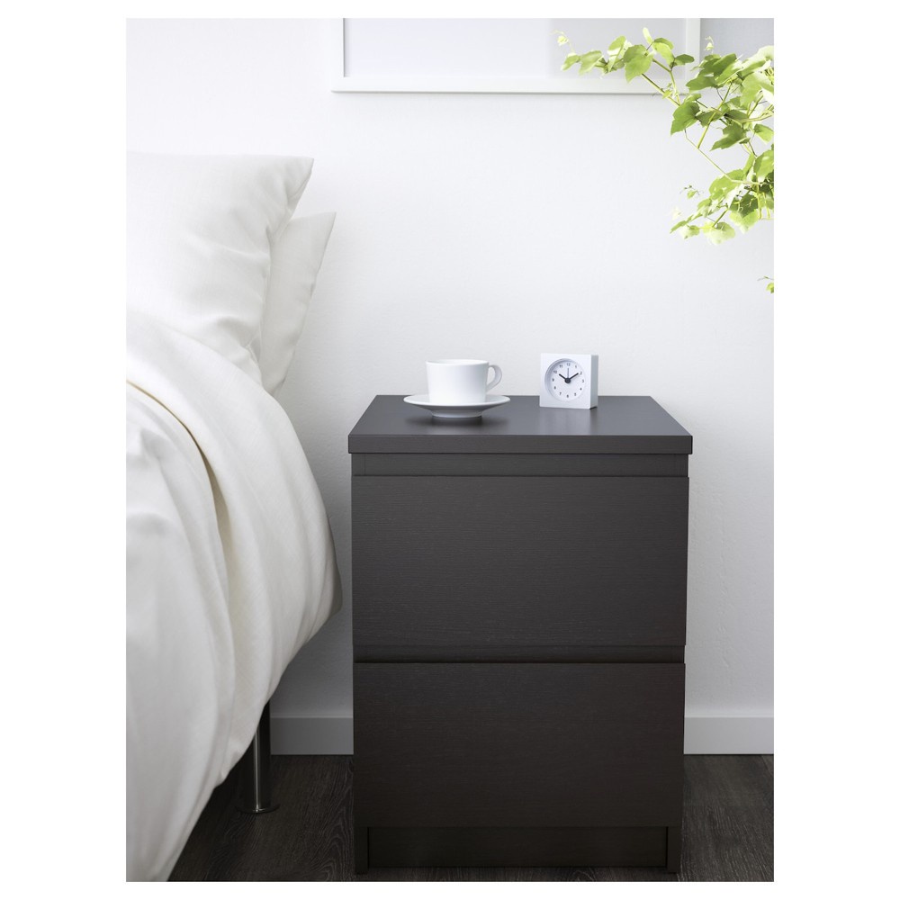 Ảnh MOLTENI, Tủ đầu giường 2 ngăn kéo DRA_001, 40x46x56cm, kệ đầu giường Scandi Home 1