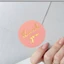 ST2 2.5cm 500 Cái / cuộn Nhãn Dán Tùy Chỉnh - Nhãn Dán Cảm Ơn Màu Hồng Đen bronzing Nhãn Dán Nhãn Cưới Tiệc Sinh Nhật
