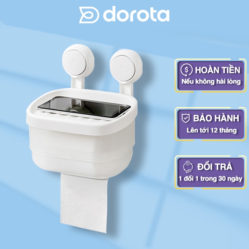 Hộp đựng giấy vệ sinh DOROTA tissue holder đồ dùng nhà tắm đa năng chống nước tuyệt đối AW602