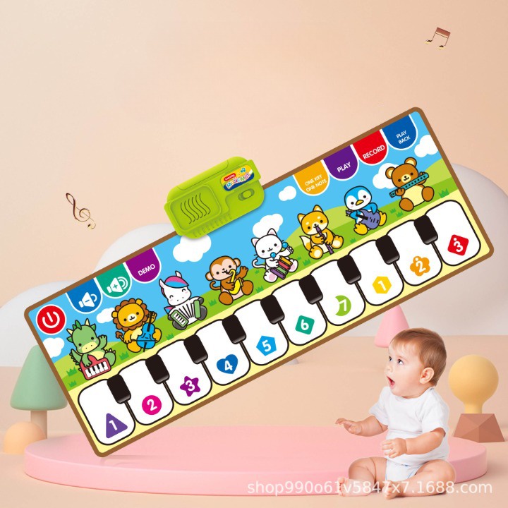 Đàn Piano - Đàn Thảm Ngồi Cho Bé Phiên Bản Nâng Cấp Gấp Gọn Có Ghi Âm, Chống Nước Giúp Bé Cảm Thụ Âm Nhạc