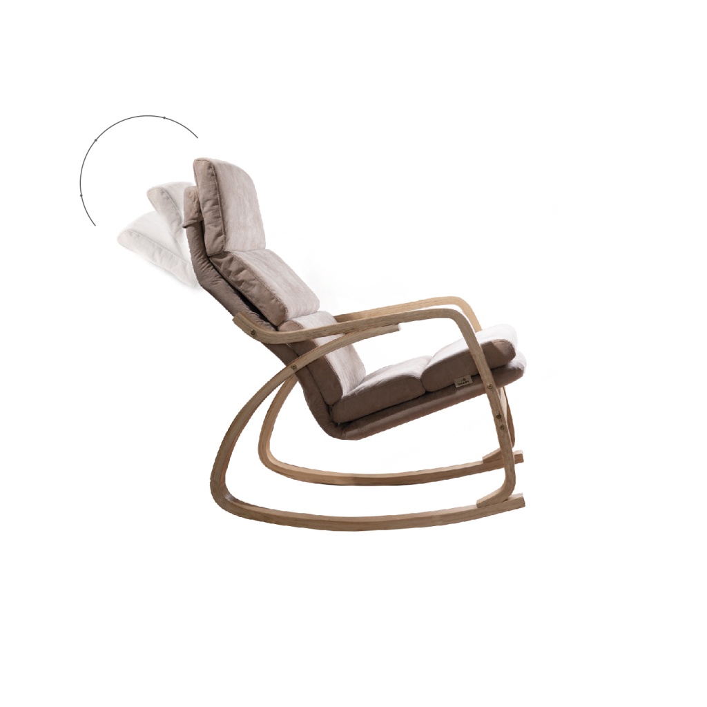 Ảnh Ghế thư giãn | POANG | plywood óc chó/bạch dương | vải cotton | beige | R67xS139xC86 cm 2
