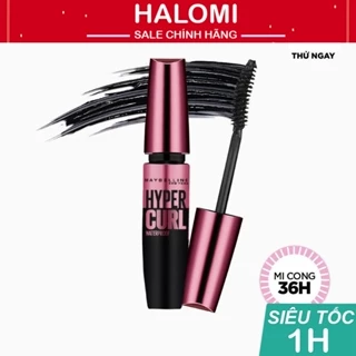 Mascara Dài Mi và Cong Mi Maybelline Hyper Curl New York Waterproof Chuốt Mi Đen 9.2ml