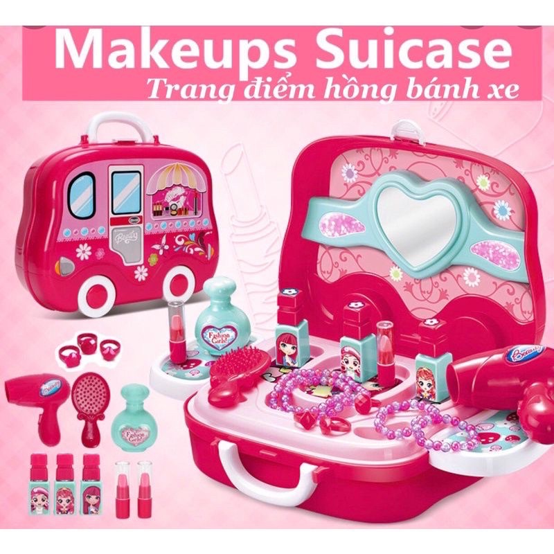 Vali túi xách trang điểm cho bé gái đồ chơi makeup Shopee Việt Nam