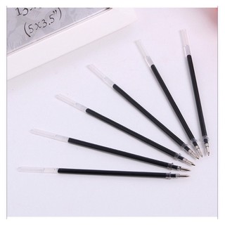 Bộ 10 Ruột Bút bi mực gel ĐEN - ĐỎ - XANH - NÂU - CAM ngòi 0.5 - 0.8 - 1.0 🌻