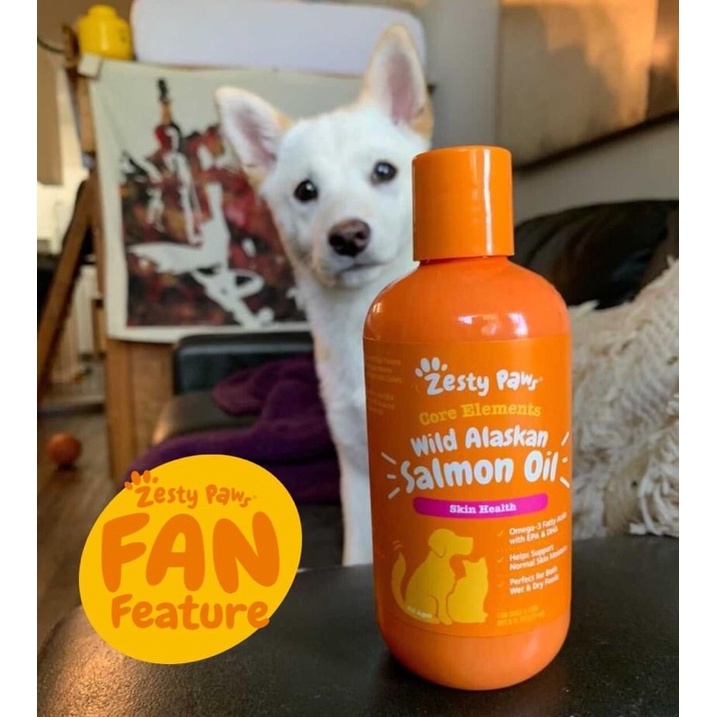 Dầu cá hồi hoang dã Wild Alaskan Salmon Oil _ PETHONESTY & ZESTY PAW