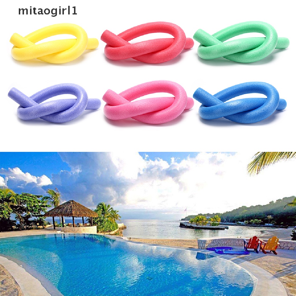[mitaogirl1] Phao Bơi Rỗng Trơn Màu Bằng Xốp Bơi Lội Nước Mì Ống Trẻ Em Và Người Lớn 150cm