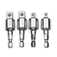 Đa Năng Và Bền Đẹp 1 / 4 "3 / 8" Chuôi Lục Giác Mũi Khoan Cờ Lê Ổ Cắm Adapter Ổ Cắm Ratchet Công Cụ Nối Dài